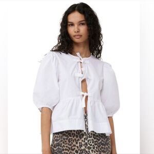 ISO Ganni peplum blouse